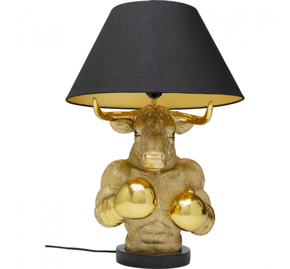 Tafellamp boksen stier goud Kare Design