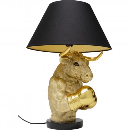 Table Lamp boxer bull gold Kare Design