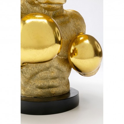 Table Lamp boxer bull gold Kare Design