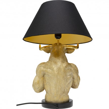 Table Lamp boxer bull gold Kare Design