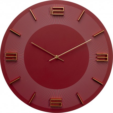 Wall Clock Leonardo red Kare Design