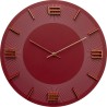 Horloge mural Leonardo rouge/or Ø49cm