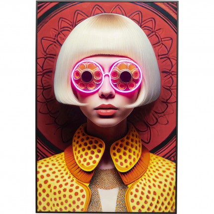 Framed Picture LED Fancy blonde 55x75cm Kare Design