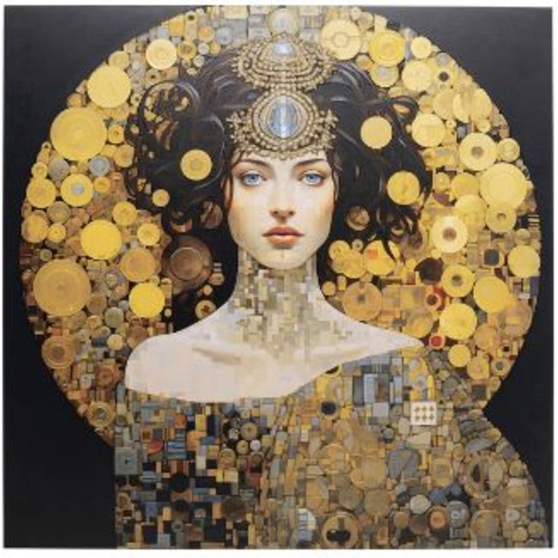 Tableau en verre femme futuriste - Art Nouveau - Kare Design