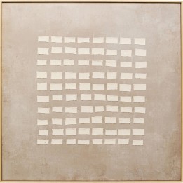 Tableau sur toile Art Row beige 100x100cm