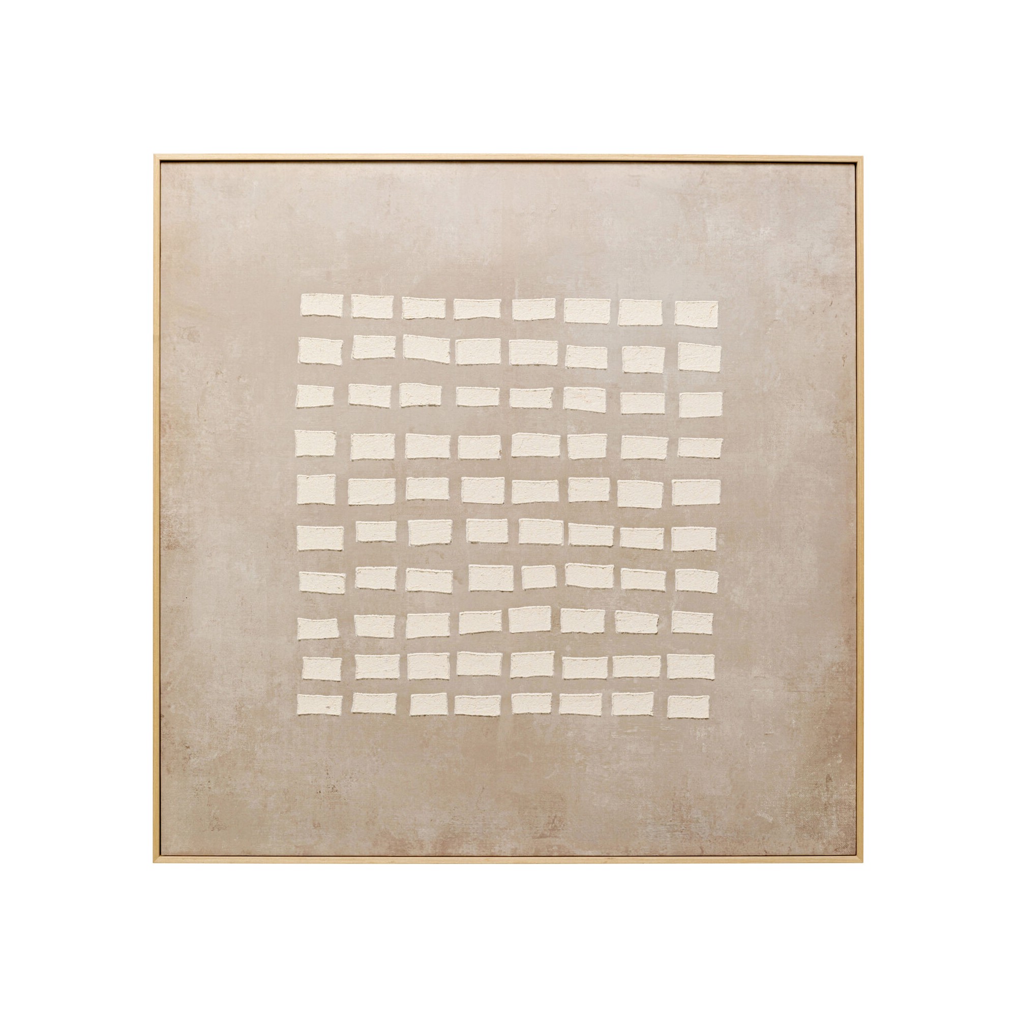 Tableau sur toile Art Row beige 100x100cm