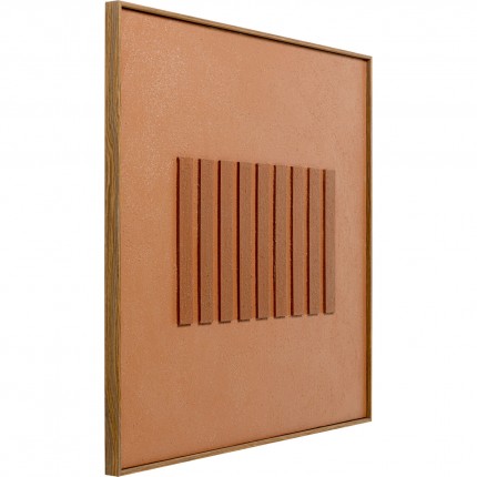 Framed Picture Art Row 100x100cm brown Kare Design