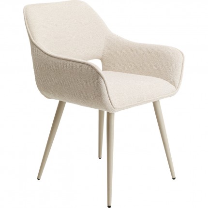 Stoel met armleuningen San Francisco creme Kare Design