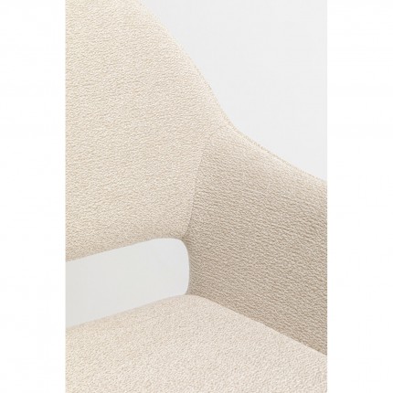 Stoel met armleuningen San Francisco creme Kare Design