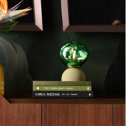 Tafellamp Magic Ball 21cm groen Kare Design