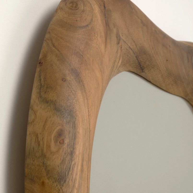 Miroir en acacia en forme de coeur - Jorge - Kare Design