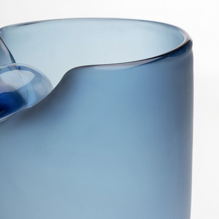 Vase Buckle 33cm bleu Kare Design