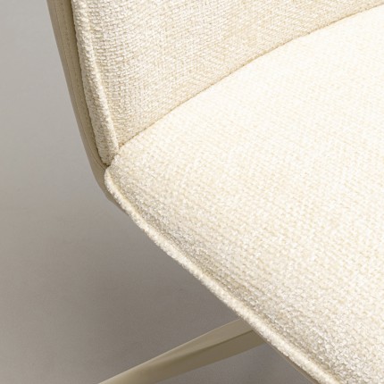 Chaise pivotante Hilla crème Kare Design