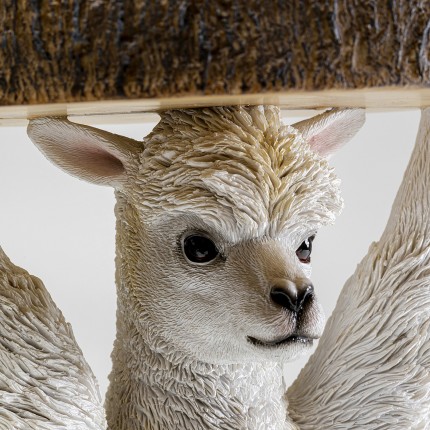 Bijzettafel Animal wit alpaca Kare Design
