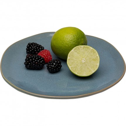 Assiettes Organic 20cm bleues set de 6 Kare Design