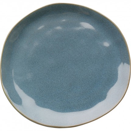 Assiettes Organic 20cm bleues set de 6 Kare Design