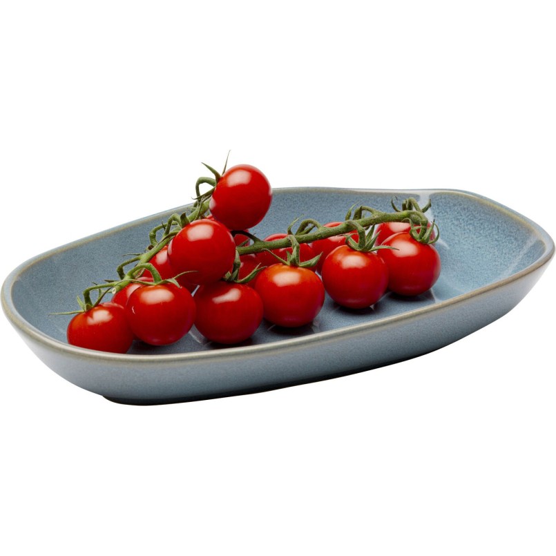 Deep Plate Organic 25cm blue (4/set) Kare Design