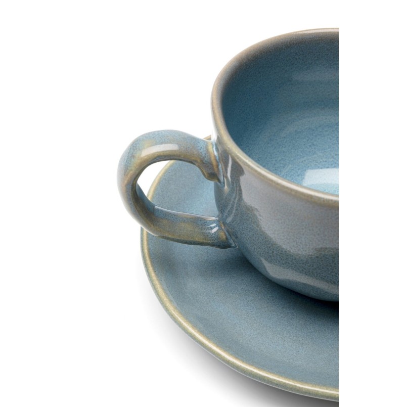 Tasses à café en faïence bleue - Organic - Kare Design