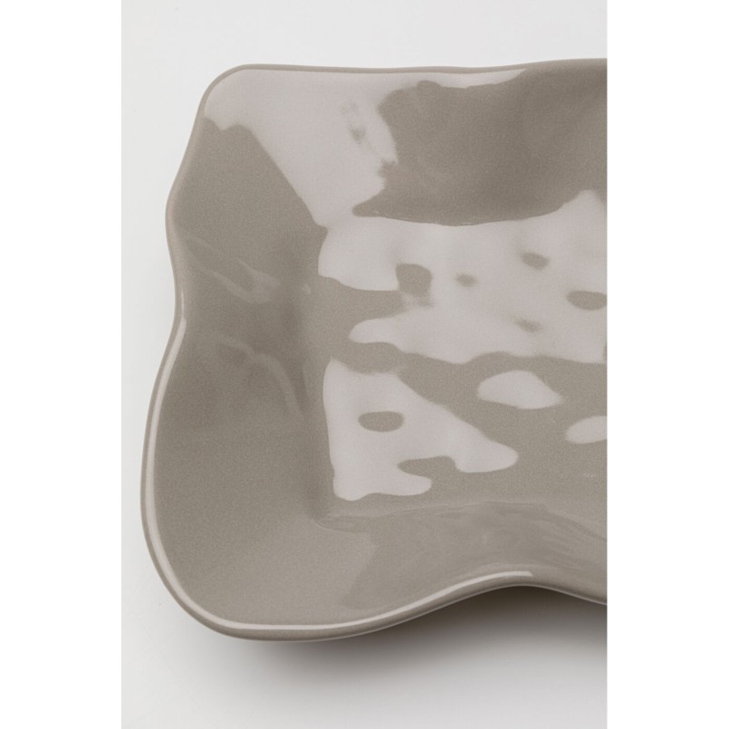 Serving Plate Organic taupe Kare Design