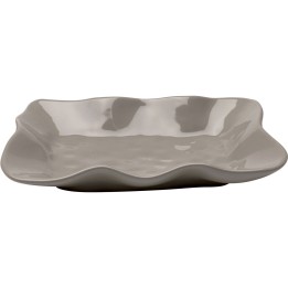 Plat en faïence taupe - Organic - Kare Design