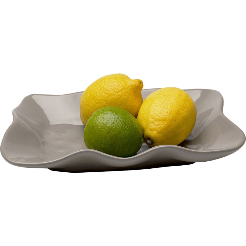 Serving Plate Organic taupe Kare Design