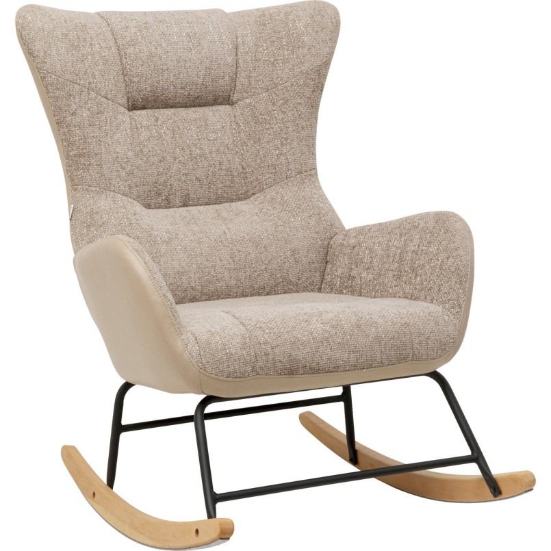 Fauteuil à bascule beige - Romeo - Kare Design