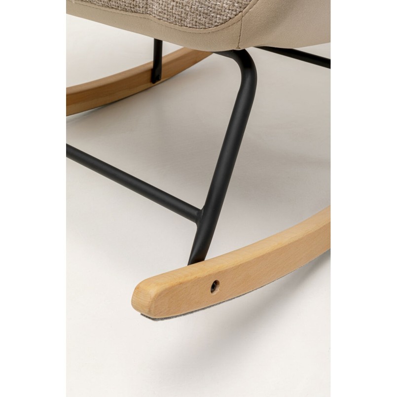 Fauteuil à bascule beige - Romeo - Kare Design