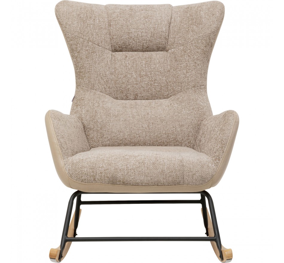 Fauteuil à bascule Romeo beige Kare Design