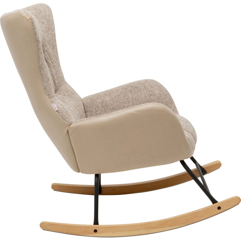 Fauteuil à bascule beige - Romeo - Kare Design
