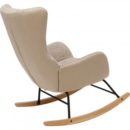 Fauteuil à bascule Romeo beige Kare Design