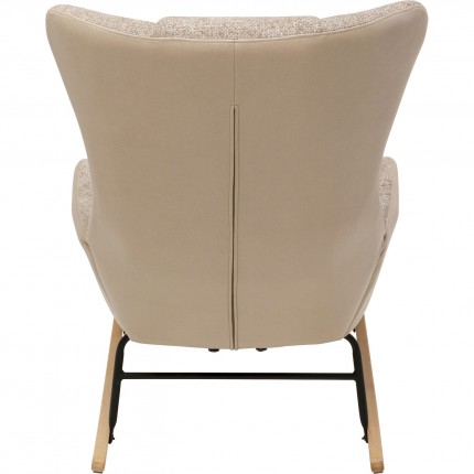 Fauteuil à bascule Romeo beige Kare Design