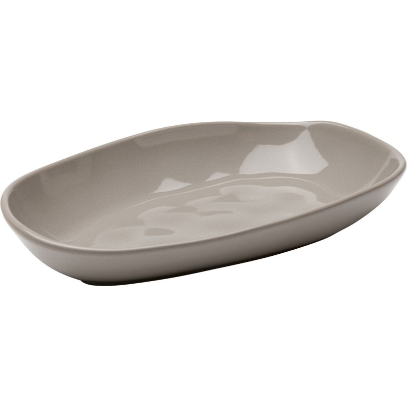 Assiettes creuses en faïence taupe - Organic - Kare Design