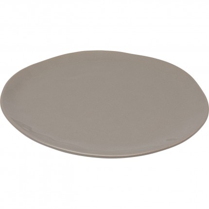 Assiettes Organic 26cm taupe set de 6 Kare Design