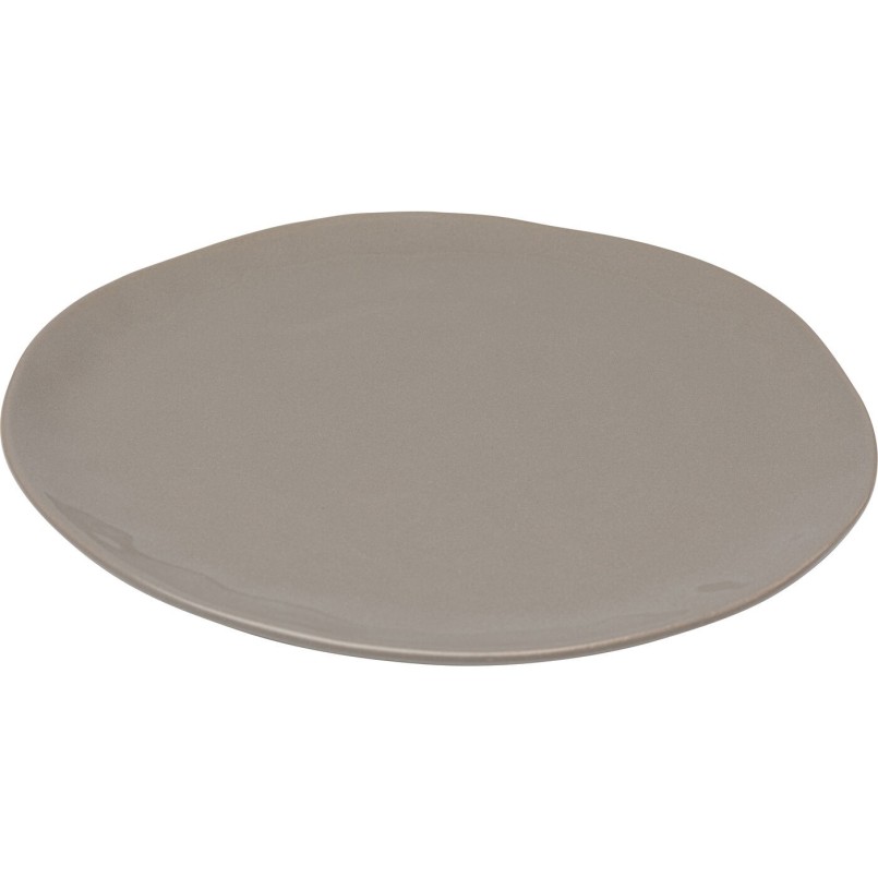 Plate Organic Ø26cm taupe (6/set) Kare Design