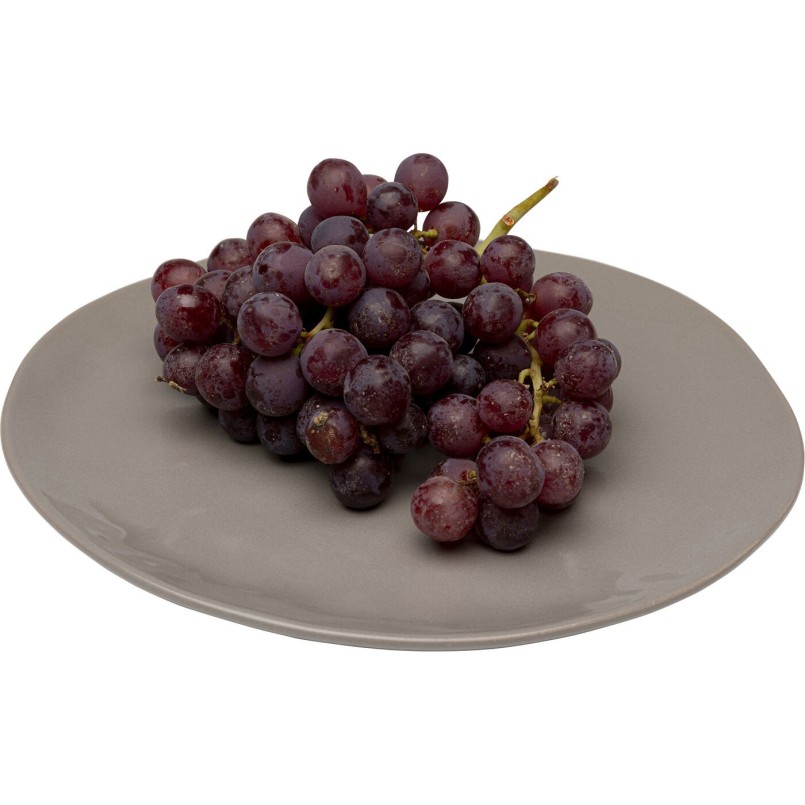 Assiettes plates en faïence taupe - Organic - Kare Design