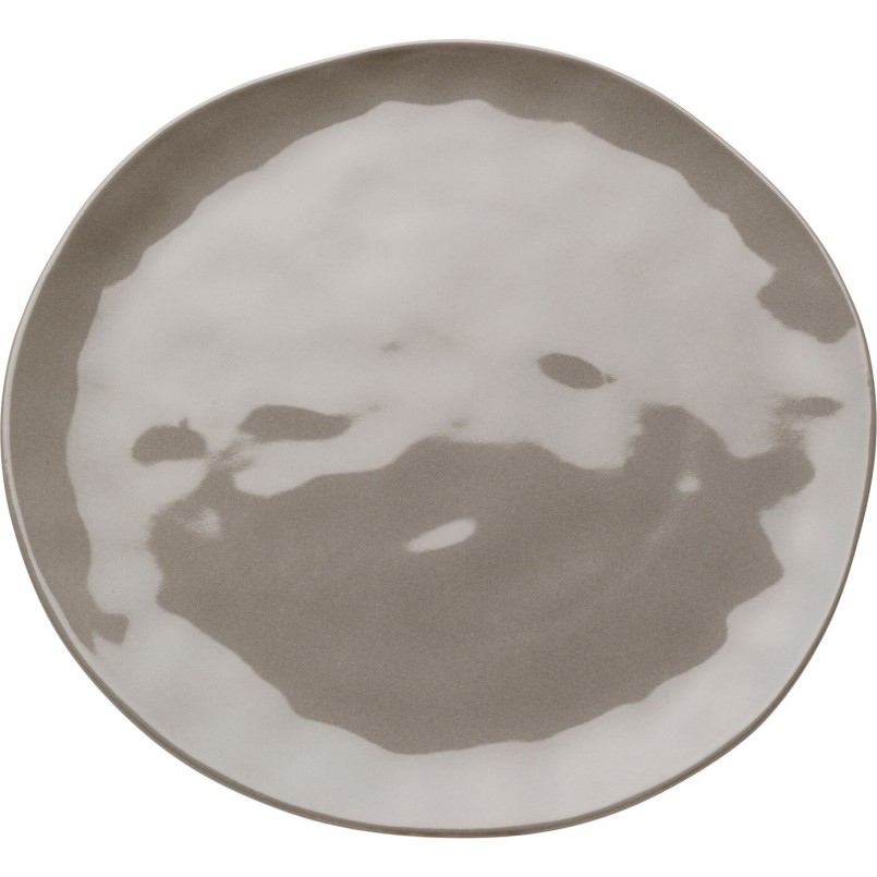 Plate Organic Ø26cm taupe (6/set) Kare Design