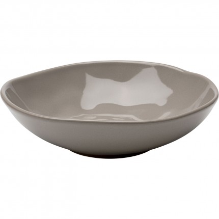 Plate Deep Organic Ø22cm taupe (6/Set) Kare Design