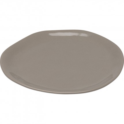 Assiettes Organic 20cm taupe set de 6 Kare Design