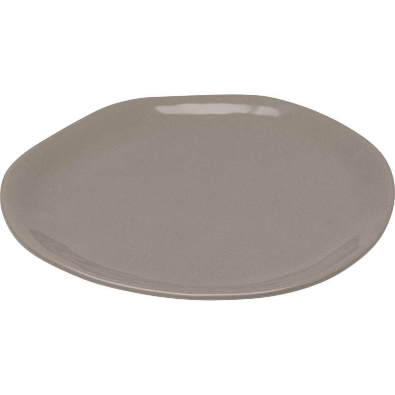 Plate Organic Ø20cm taupe (6/Set) Kare Design
