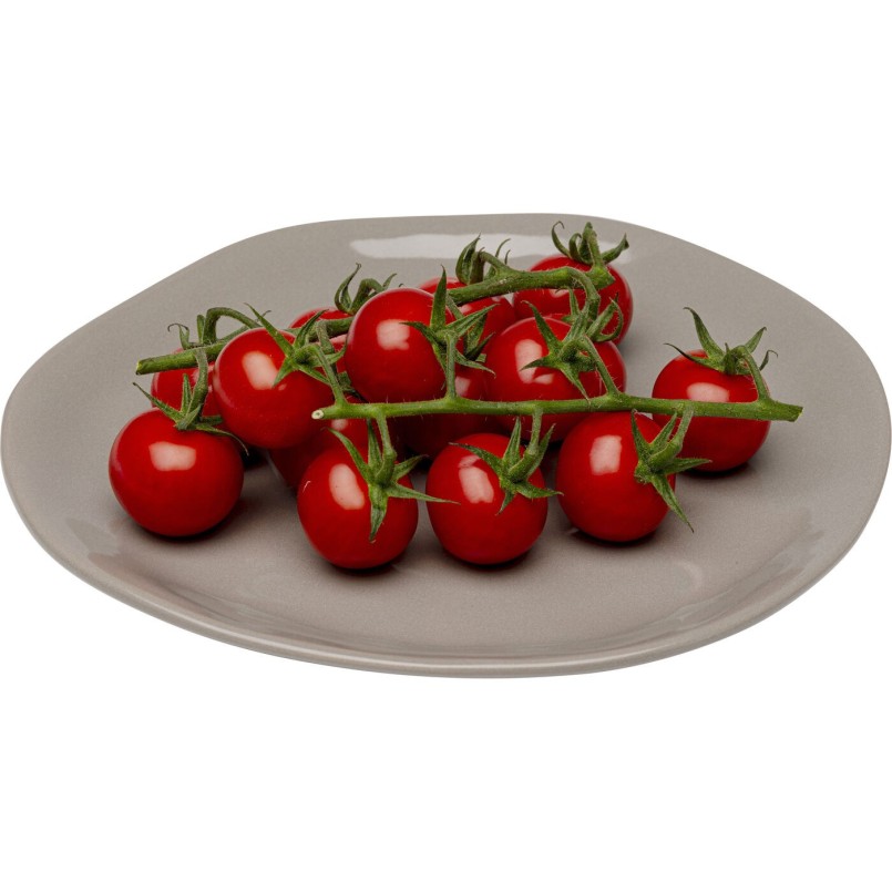 Plate Organic Ø20cm taupe (6/Set) Kare Design