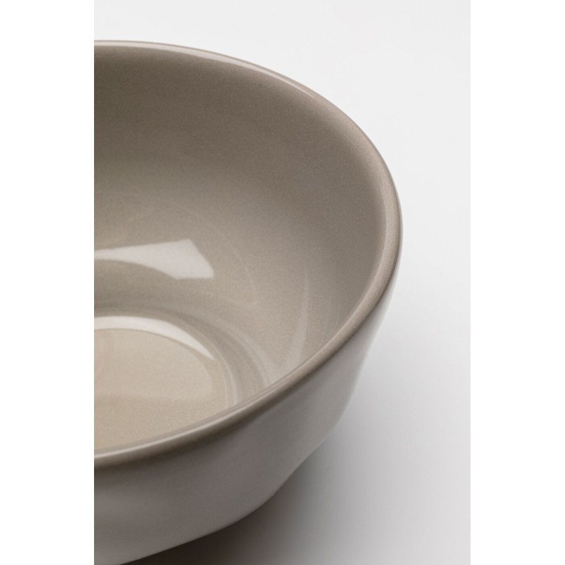 Bowl Organic Ø15cm taupe (6/set) Kare Design