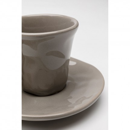 Espressokopje Organic taupe (6/set) Kare Design
