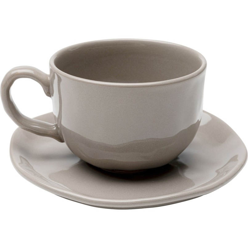 Koffiekoppen Organic taupe (6/set) Kare Design