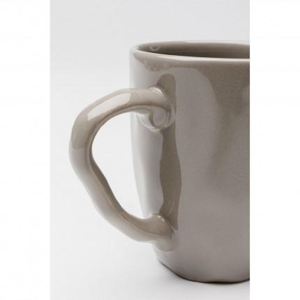 Mug Organic taupe (6/set) Kare Design