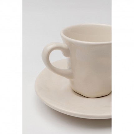 Espresso Cup Organic cream (6/set) Kare Design