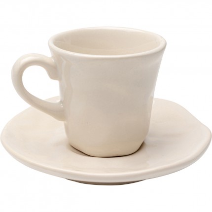 Tasses à espresso Organic crème set de 6 Kare Design