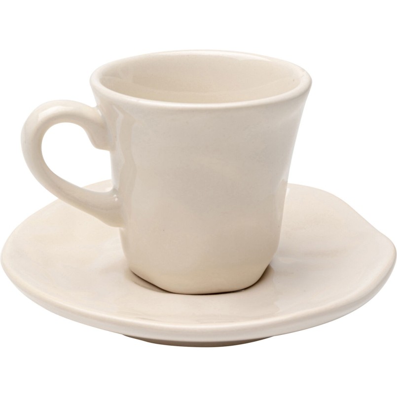 Espressokopje Organic creme (6/set) Kare Design