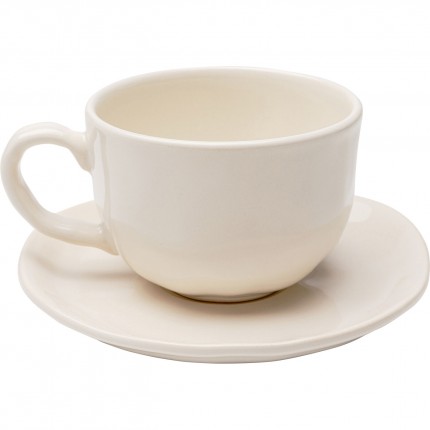 Coffee Cup Organic cream (6/set) Kare Design