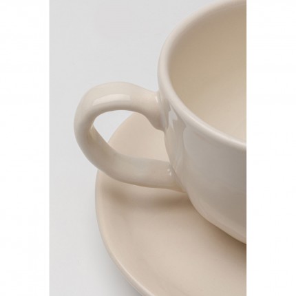 Coffee Cup Organic cream (6/set) Kare Design