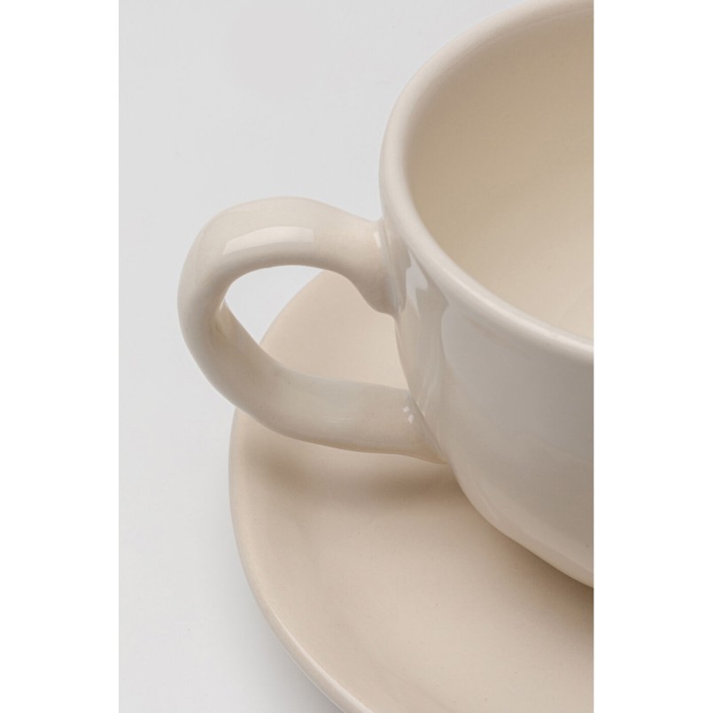 Koffiekoppen Organic creme (6/set) Kare Design